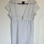 Catalina  White Crochet Lace Swim Cover-Up Size Medium Photo 2