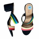Bamboo NEW  Multicolored Striped Slip On Sandal Photo 1