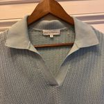 White + Warren organic cotton/ cashmere mesh sweater Photo 3