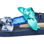 Stuart Weitzman  satin knot slingback sandals size 7 Photo 0