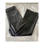 Topshop Patent Faux Leather Pants Silver Hardware Sz 2 USA  Photo 7