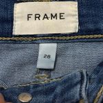 Frame Le High Straight Leg Raw Hem Jeans Size 28 Photo 1
