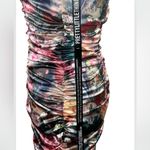 Pretty Little Thing NWT Multi Satin Renaissance V Bar Bodycon Dress Size 4 Photo 6