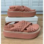 Ulla Johnson Gili Woven Leather Flatform Sandals Sundew Size 9/9.5 US 40 EU NIB Photo 2