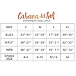 Cabana Del Sol Metallic Wired Bikini Top Gold Black Large Photo 5