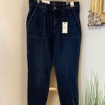 Judy Blue NWT Hi Rise Dark Wash Denim Cuffed Joggers 88740 Non Distressed 13/31 Photo 5