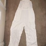 Stoney Clover Lane Nwot Stoney clover x target heart white linen like overalls M summer classic Photo 8