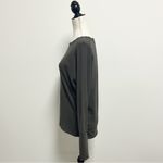 Annette Gortz Brown Boat Neck Long Dolman Sleeve Tapered Bodice Hi Lo Top Small Photo 2