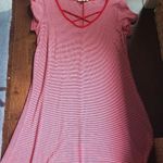 Rolla Coster  tshirt like material dress size medium in red and white stripes Photo 0