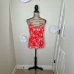 Naked Zebra NTM: NWT Spaghetti Strap Reddish Orange Floral Tank Top Sz M Photo 1