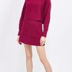 En Saison Lisette Sweater Skirt in Fuchsia Photo 0