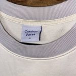 Outdoor Voices  Cream White Gray Pickup Crewneck Sweatshirt Size XS Unisex Photo 5