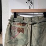 Free People NWT We The Free Electric Sands Embroidered Pants in Green Photo 8