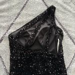 Black Sparkle Prom Dress Size 6 Photo 4
