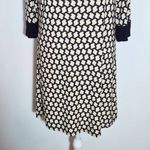 Gilli Black and Cream Print Shift Dress Size Small Petite Black Print Mini Dress Photo 3