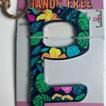 Simply Southern Hands Free Floral Tropical Print Door Opener Key Chain Accessory Photo 1