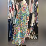 SALONI TILLY SHIRT DRESS COTTON POPLIN DRESS SUMMER CONFETTI Blue Size 4 Photo 6