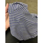 Nike  Dri-Fit Golf Short Sleeve Polo Shirt Women’s Size Med Purple Yellow Stripe Photo 3