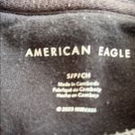 American Eagle Outfitters Black and Blue Graphic Sweatshirt Photo 4