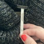 Free People Womens Sweater L Dylan Tweedy Cowl Neck Wool Blend Dark Grey Photo 4