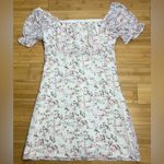 Pink Lily Womens Pink Floral Ruched Bust Short Summer,Spring Lined Dress|Size:S Photo 7