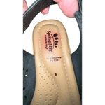 Spring Step  Orella Italian Leather Faux Cork Boho Wedge Sandal Black Size 8 Photo 9