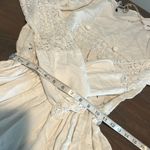 Anthro Place Nationale White Peasant Lace Mini Dress Sz 1 Photo 3