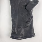 Grandoe Vintage Soft Black Vegan Leather Gloves Medium 7 Photo 7