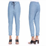 Proenza Schouler  Chambray Drawstring Pull On Pants size 4 Photo 1