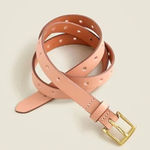J.Crew  Perforated‎ Italian leather belt In Blush Size XS Small Photo 0
