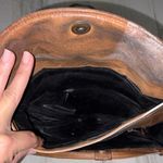 Jane Yoo Vintage Hand Painted Purse Brown Photo 4