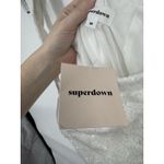 superdown Cicely Mini Dress Size M White Sequin Glam Sexy Night Out Revolve NEW Photo 11