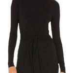 Lovers + Friends  womens xl black mini dress tie waist long sleeve casual gisele Photo 0