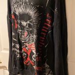 The Kooples Vintage Punk Graphic Sweatshirt Oversize Hoodie Detach Neckl… Photo 4