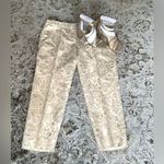 J.Crew DRESSY gold foil pattern  pants 🌟🌟🌟 Photo 7