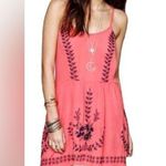 Free People Meadows of Medallion coral dress/ tunic, coverup- embroidered Photo 0