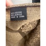 Elegant Brown Gold Paisley Print Scarf Wrap Fringe Viscose Acrylic winter boho Photo 5