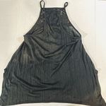 Almost Famous  Black Halter Tank Top With Stitched Chest Area Tunic Medium‎ NWT Photo 6