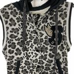 Southpole Animal Print Sleeveless Hoodie Medium Photo 3
