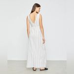 ONIA  Grace Stripe Cotton Cover-Up Maxi Dress Photo 4
