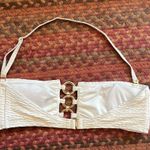 Michael Kors WHITE & GOLD CONVERTIBLE BIKINI TOP STRAPLESS Photo 2