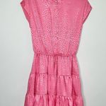 Rebecca Minkoff Ollie Leopard Tiered Dress in Punch Pink Photo 2