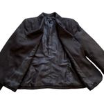 Kasper Blazer Black Monochromatic Long Sleeve Tailored Jacket Size 8 Petite Photo 7