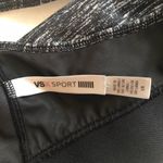 Victoria's Secret Sport Sports Bra Heathered Grey Sz L EUC Black VSX Logo Band Photo 9