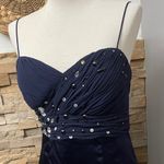 Chetta B Chic Midnight Blue Embellished Mini Dress Photo 5