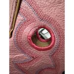 Pink & Brown Leather Western Cowboy Boots Women’s Size 5 Photo 8