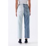 PacSun Blue Two-Tone High Rise Straight Jeans Size 25 Photo 4