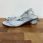 J. McLaughlin  Womens‎ Sandals 8.5 Blue Strappy Kitten Heel NEW Reptile Heel Solid Photo 2