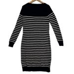 Ralph Lauren Lauren Womens Sweater Dress Navy White Stripe Classic Nautical Sz L Photo 2