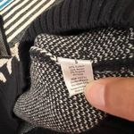 Anthropologie  Addison Story Black White V Neck Chevron Print Sweater Small Photo 12